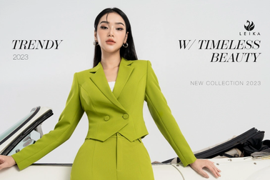 LEIKA đón đầu xu hướng thời trang Color Block mùa thu đông 2023