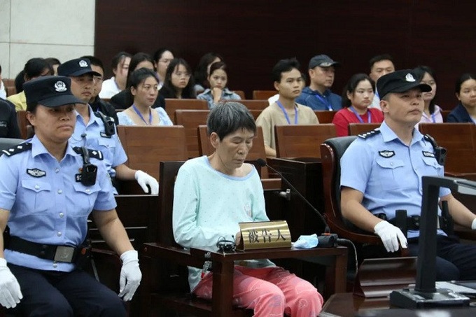 Bị cáo Yu Huaying bị tòa án tuyên án tử hình. Ảnh: Tân Hoa Xã