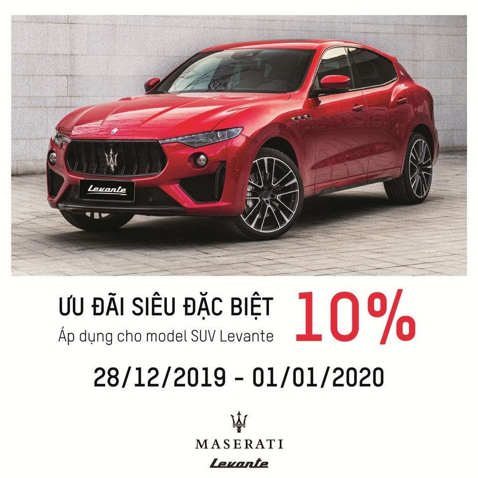 Maserati Levante - Ưu đãi đặc biệt dành cho chủ nhân xứng tầm - 4 Maserati Levante - Ưu đãi đặc biệt dành cho chủ nhân xứng tầm - 4