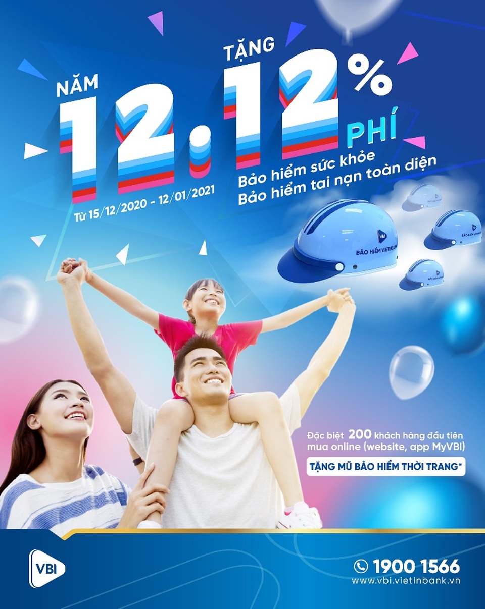 VBI ưu đãi 12% phí bảo hiểm mừng sinh nhật 12 tuổi - 1 VBI ưu đãi 12% phí bảo hiểm mừng sinh nhật 12 tuổi - 1