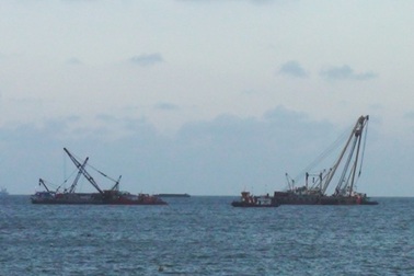 Cảnh báo nguy hiểm quanh khu vực tàu Trường Hải Star chìm 