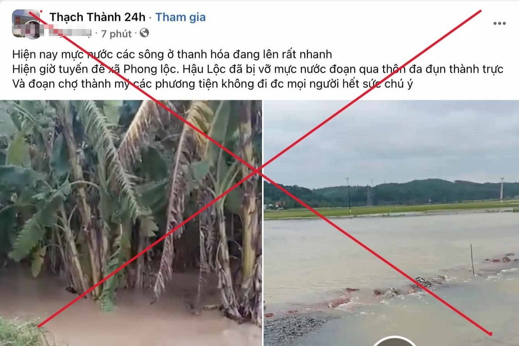 Bác tin đồn vỡ đê ở Thanh Hóa - 1 Bác tin đồn vỡ đê ở Thanh Hóa - 1
