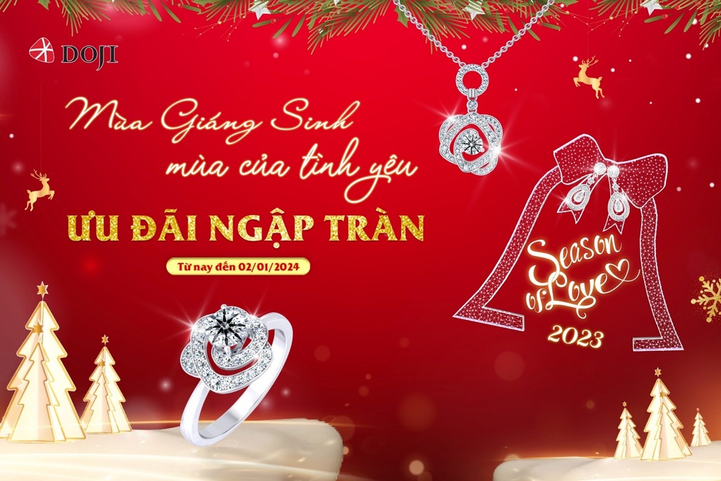 Tặng quà trang sức cùng DOJI để tỏa sáng mùa Noel - 1 Tặng quà trang sức cùng DOJI để tỏa sáng mùa Noel - 1
