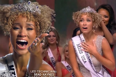 Phút đăng quang của tân hoa hậu Mỹ