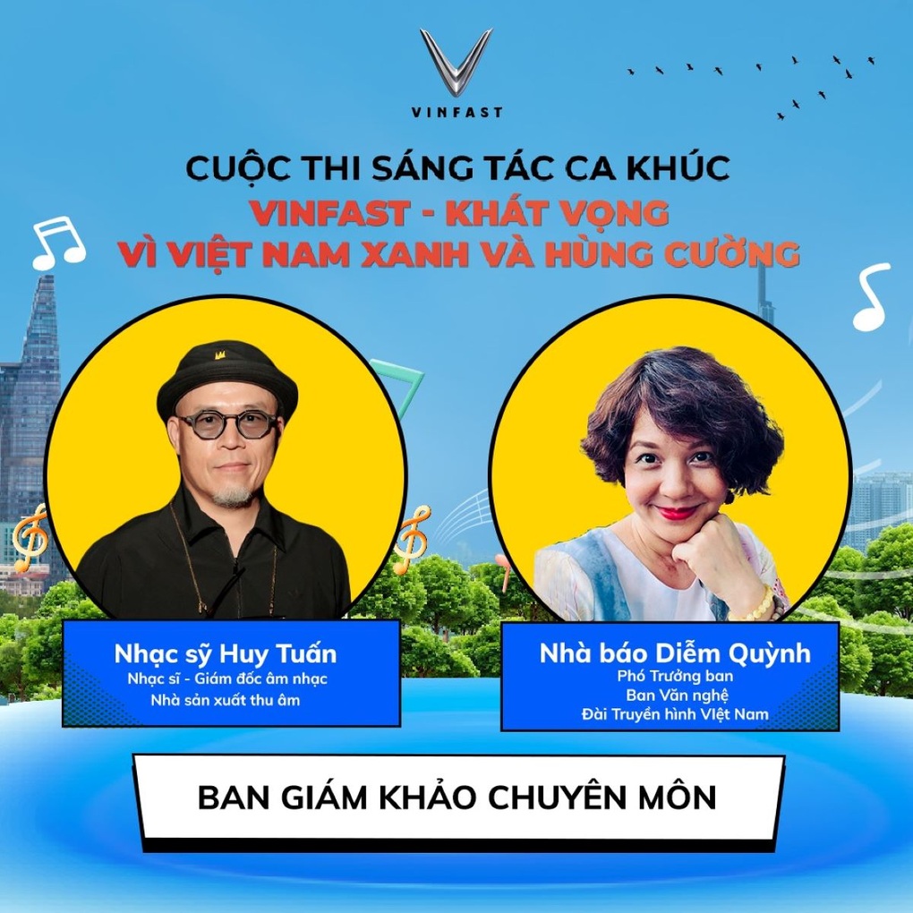 Cuộc thi sáng tác ca khúc VinFast: Hàng trăm tác phẩm gửi về - 2 Cuộc thi sáng tác ca khúc VinFast: Hàng trăm tác phẩm gửi về - 2