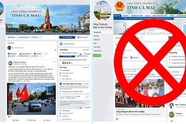 Phát hiện trang giả mạo Cổng thông tin điện tử tỉnh Cà Mau