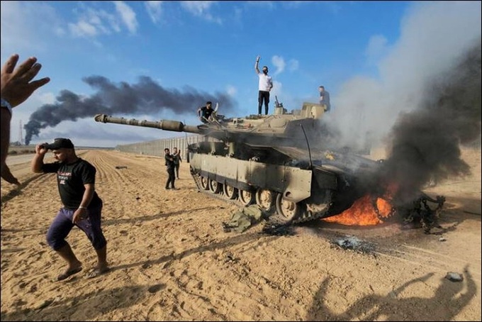 Xung đột ở khu vực biên giới giữa Israel và Palestine - (Ảnh: AFP)