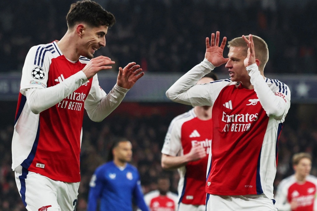 Arsenal đại thắng, ở rất gần tấm vé vào vòng 1/8 Champions League - 1