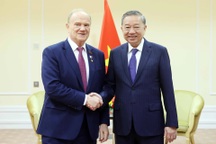 Tổng Bí thư Tô Lâm tiếp Chủ tịch Đảng Cộng sản Nga Gennady Zyuganov