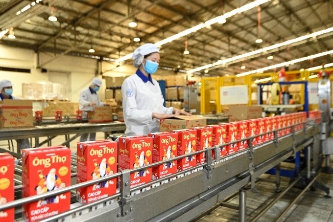 Với dây chuyền sản xuất hiện đại, sản lượng lớn, sữa đặc Ông Thọ hiện có thể đáp ứng nhu cầu cả trong nước và xuất khẩu .