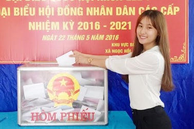 “Bỏ phiếu bầu cử là vinh dự, phát huy quyền làm chủ của tuổi trẻ Việt Nam”