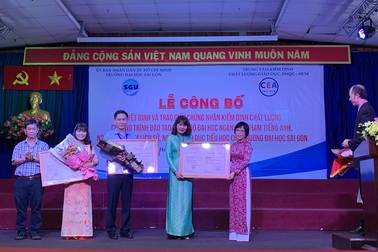 3 chương trình đào tạo đầu tiên của trường ĐH Sài Gòn đạt kiểm định chất lượng