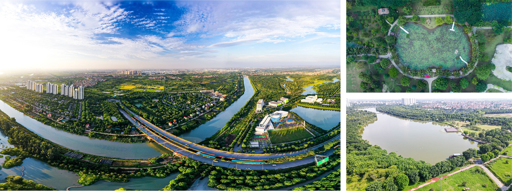 Thành phố triệu cây xanh Ecopark nhìn từ camera bay - 8 Thành phố triệu cây xanh Ecopark nhìn từ camera bay - 8