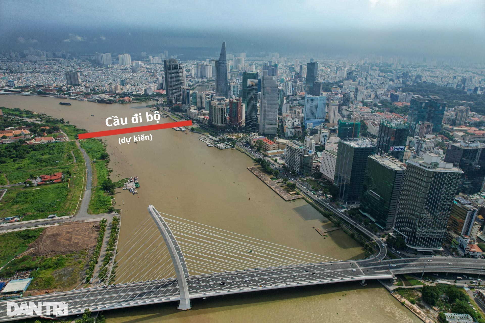 Ngắm thiết kế cầu đi bộ hình lá dừa nước trên sông Sài Gòn - 2