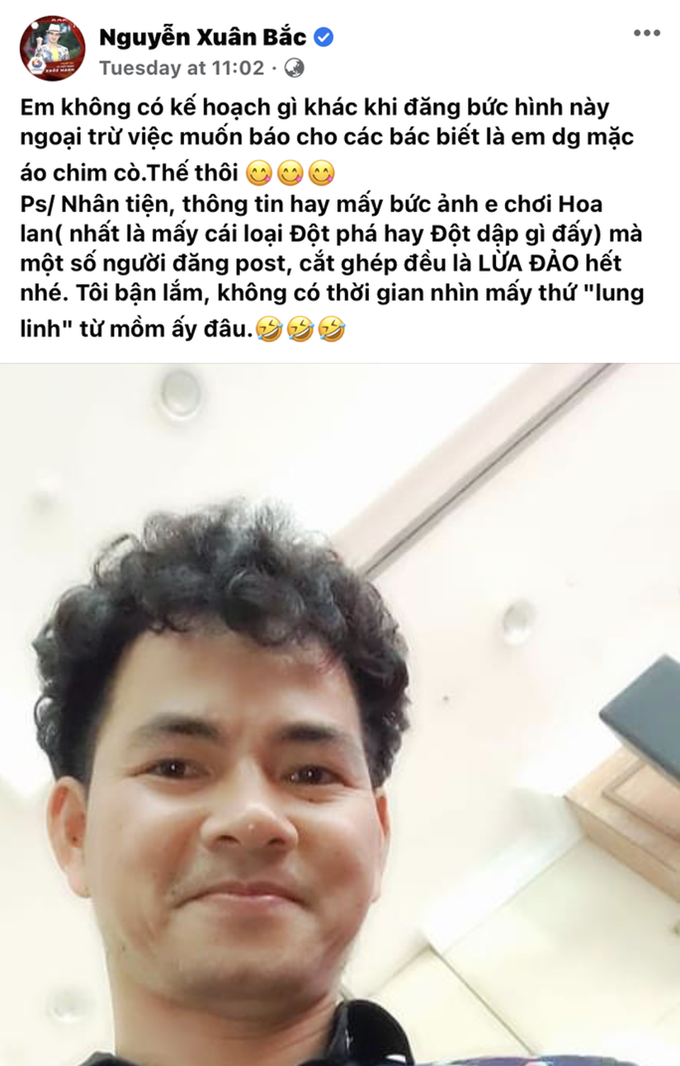 Xuân Bắc: Ảnh đăng tôi chơi hoa lan là lừa đảo - 1