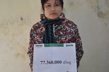 Hơn 77 triệu đồng đến với người phụ nữ chồng chết vì sập hầm, con bị ung thư máu