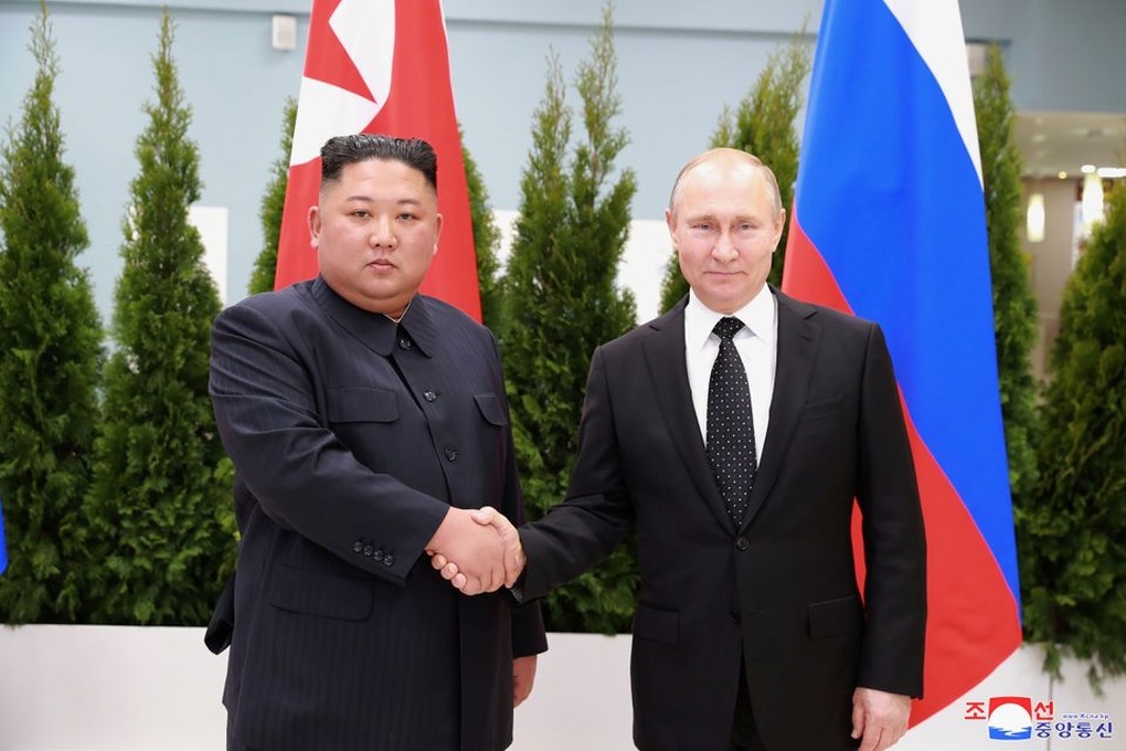 Ông Putin cảm ơn ông Kim Jong-un vì hỗ trợ Nga - 1 Ông Putin cảm ơn ông Kim Jong-un vì hỗ trợ Nga - 1