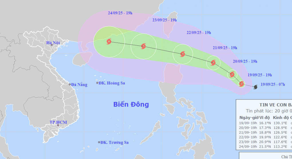 Biển Đông sắp chịu ảnh hưởng của bão Ragasa, có gió giật trên cấp 17 - 1 Biển Đông sắp chịu ảnh hưởng của bão Ragasa, có gió giật trên cấp 17 - 1