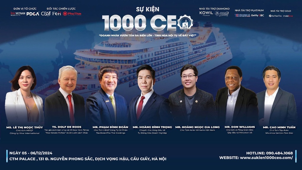 1.000 CEO 2024: Cơ hội nhân bản mô hình kinh doanh và kết nối doanh nhân Việt - 1 1.000 CEO 2024: Cơ hội nhân bản mô hình kinh doanh và kết nối doanh nhân Việt - 1
