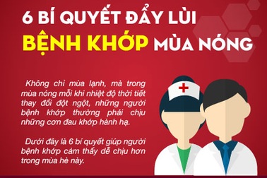 6 bí quyết đẩy lùi bệnh khớp mùa nóng