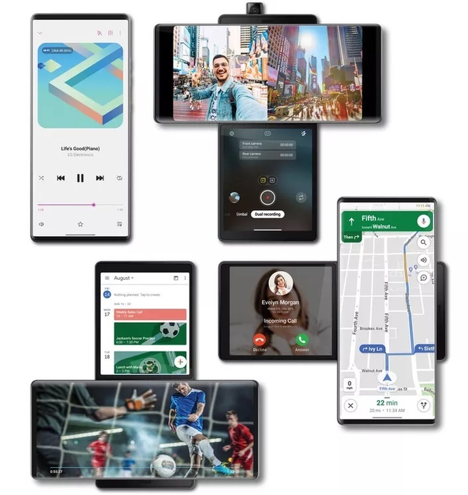 Smartphone màn hình xoay LG Wing chính thức trình làng - 3 Smartphone màn hình xoay LG Wing chính thức trình làng - 3