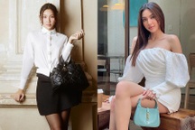 Hoa hậu Thùy Tiên phối đồ sang chảnh cùng túi xách hàng hiệu