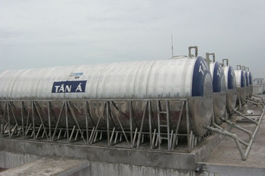 Bồn nước Inox đắt hàng các dự án xây dựng