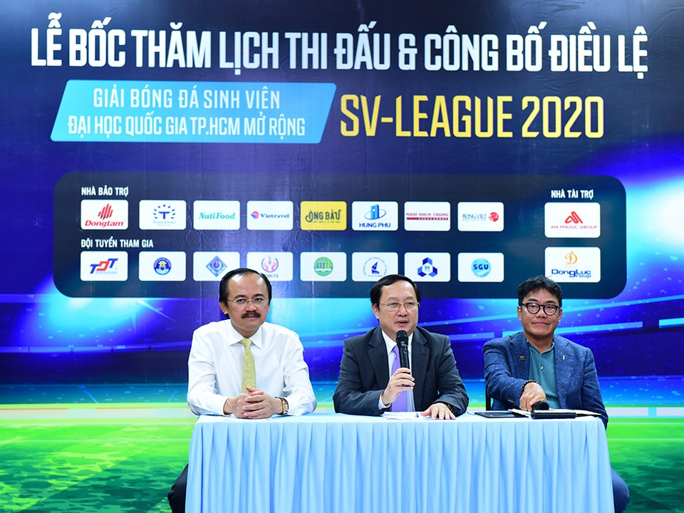 Công bố lịch thi đấu giải bóng đá Sinh viên SV-League 2020 - 1 Công bố lịch thi đấu giải bóng đá Sinh viên SV-League 2020 - 1