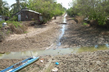 Báo động hạn hán và mặn hóa ĐBSCL