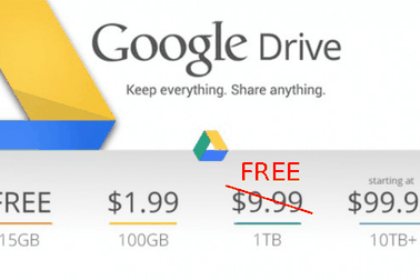 Cách nhận 1TB dung lượng bộ nhớ miễn phí trên Google Drive trong 2 năm