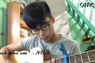 Em trai Sơn Tùng M-TP đàn hát 'Anh nhớ em'