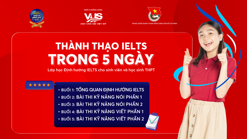 Gần 10.000 học viên tham dự chuỗi lớp học miễn phí về IELTS tại VUS - 2 Gần 10.000 học viên tham dự chuỗi lớp học miễn phí về IELTS tại VUS - 2