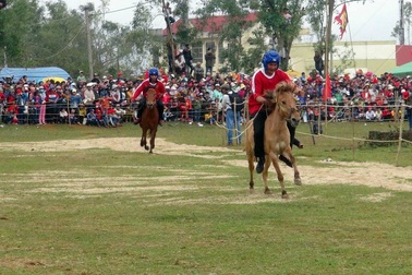 Sôi động hội đua ngựa truyền thống Gò Thì Thùng