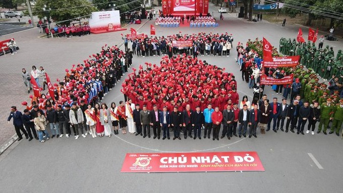 Chủ nhật Đỏ đã góp phần đảm bảo nguồn máu cho điều trị người bệnh dịp trước và sau Tết Nguyên đán. Ảnh: VGP