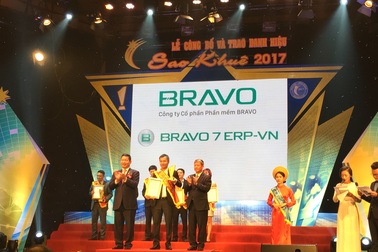Lần thứ 2 liên tiếp BRAVO 7 ERP-VN lọt Top 10 Sao Khuê