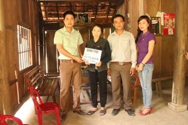 Hơn 65 triệu đồng đến với 3 đứa trẻ sớm mồ côi cha