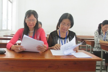 Nhiều cụm thi phía Nam đã chấm thi xong