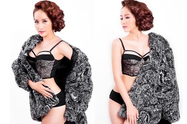 Kiện tướng dance sport Khánh Thi quyến rũ với nội y