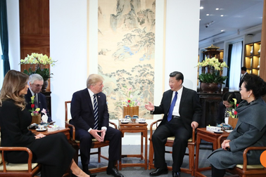 Tổng thống Trump được tiếp đón long trọng tại Trung Quốc