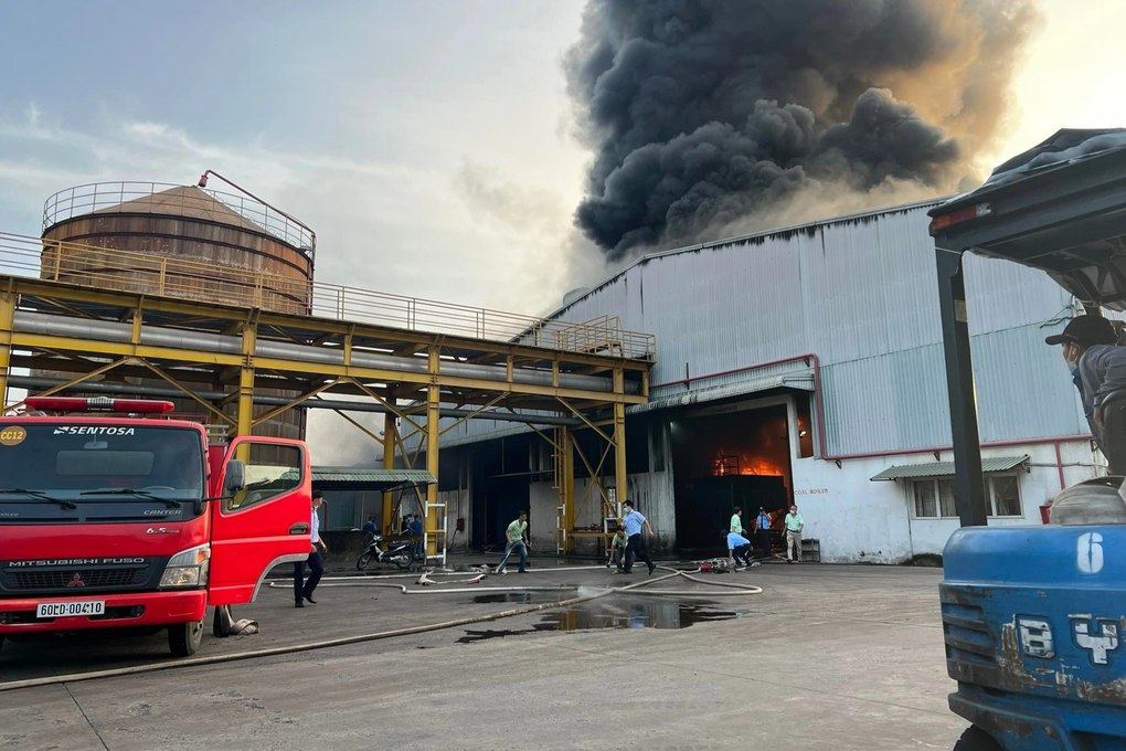 Cháy lớn ở xưởng công ty may mặc tại Đồng Nai - 1 Cháy lớn ở xưởng công ty may mặc tại Đồng Nai - 1