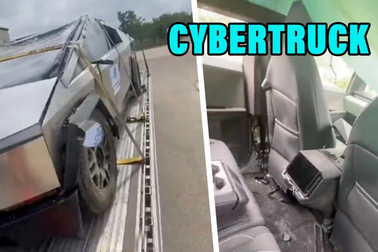 Xe bán tải điện Tesla Cybertruck "te tua" cỡ nào trong trường hợp bị lật?