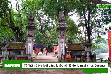 Lo ngại virus corona, "Thăng Long tứ trấn" vắng khách đi lễ đầu năm