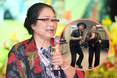 Ở tuổi U80, NSƯT Kim Xuyến nhảy như thanh niên khiến khán giả thích thú