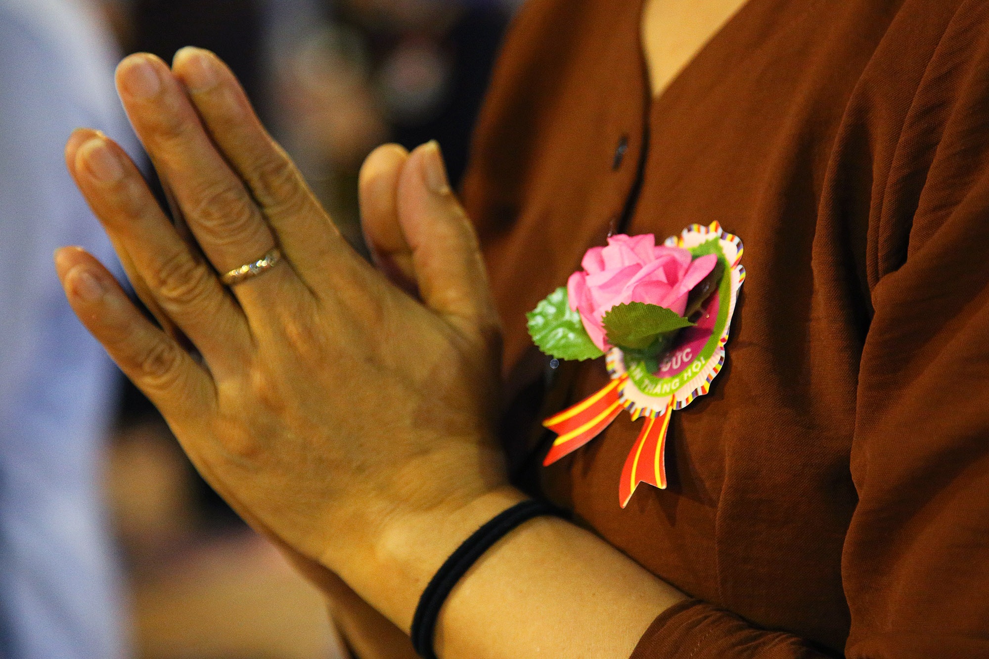 Phật tử đeo khẩu trang làm lễ Vu lan báo hiếu tại chùa Ninh Tảo - 11 Phật tử đeo khẩu trang làm lễ Vu lan báo hiếu tại chùa Ninh Tảo - 11