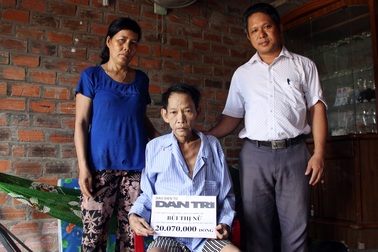 Bạn đọc Dân trí tiếp tục giúp đỡ vợ chồng bị ung thư hơn 20 triệu đồng