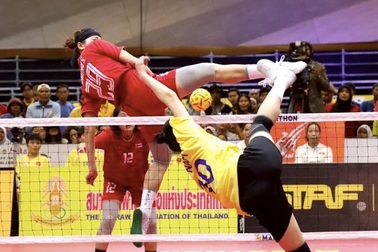 Đội tuyển cầu mây nữ Việt Nam giành Huy chương bạc giải thế giới