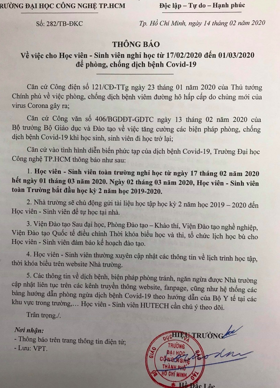 Nhiều trường ĐH đột ngột cho sinh viên nghỉ tiếp đến hết tháng 2 - 1 Nhiều trường ĐH đột ngột cho sinh viên nghỉ tiếp đến hết tháng 2 - 1