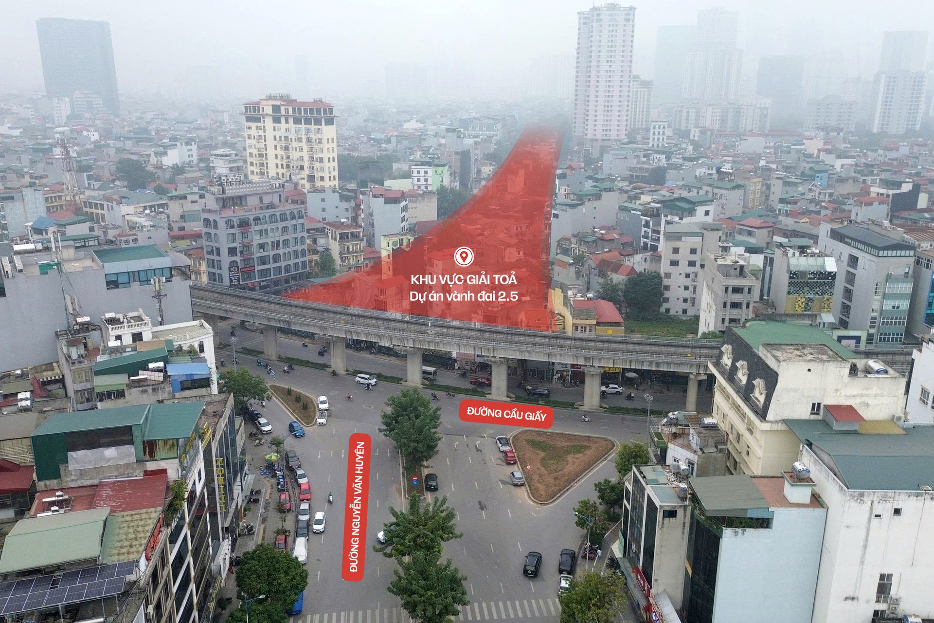 Hình ảnh khẩn trương giải tỏa 420m đường Vành đai 2,5 qua Nguyễn Văn Huyên - 1