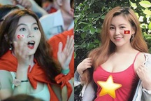 Nữ sinh sư phạm gợi cảm lại gây sốt khi cổ vũ ĐT Việt Nam
