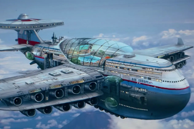 "Khách sạn bay" để du khách sống... trên trời trong nhiều tháng, nhiều năm